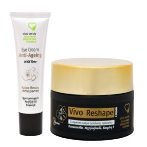 vivo verde Κρέμα Ματιών Αντιγηραντική 30ml & vivo reshape 24h Συσφικτική Κρέμα Ανάπλασης Προσώπου 50ml