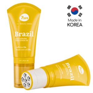 7days anti cellulite body cream oil brazil με Καφεΐνη & έλαιο Καρυδιών 130ml