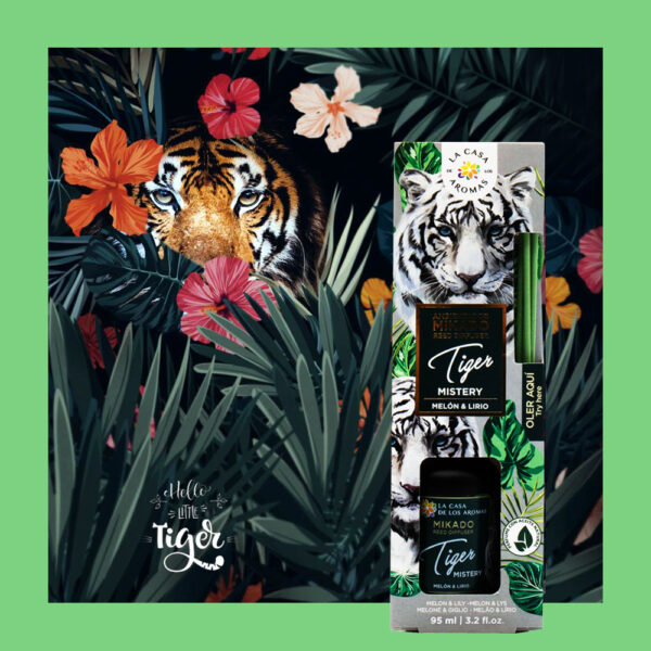 Αρωματικό Χώρου tiger mystery με sticks lily & Πεπόνι 100ml